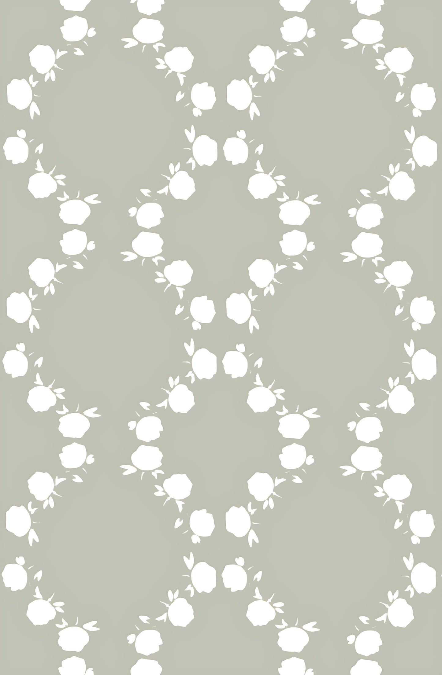 Lattice Blooms in Sage - Fabric by the Yard