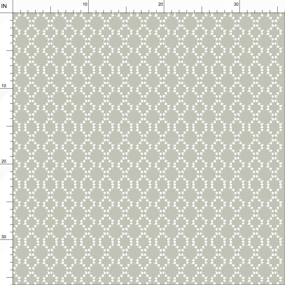 Lattice Blooms in Sage - Fabric by the Yard