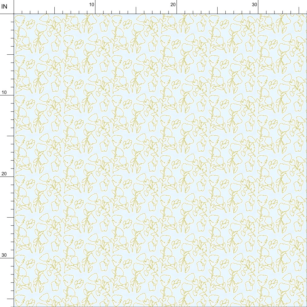 New Beginnings in Blue - Fabric by the Yard